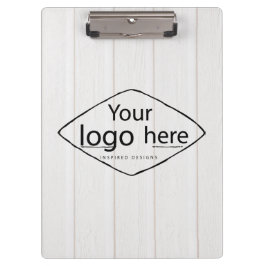 Carpeta De Pinza Agrega tu logo a la madera rústica de granero