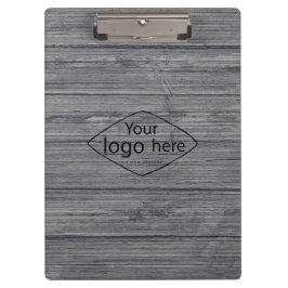 Carpeta De Pinza Agrega tu logo a la madera rústica de granero