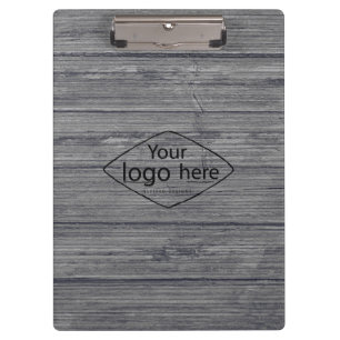 Carpeta De Pinza Agrega tu logo a la madera rústica de granero