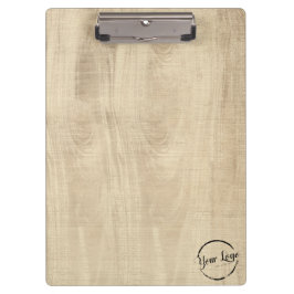 Carpeta De Pinza Agrega tu logo a la madera rústica de granero