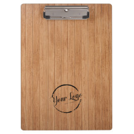 Carpeta De Pinza Agrega tu logo de madera rústica de granero
