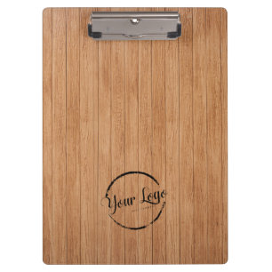 Carpeta De Pinza Agrega tu logo de madera rústica de granero