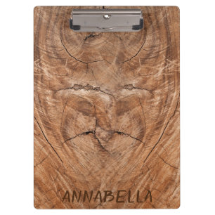 Carpeta De Pinza Agrega tu logo de madera rústica de granero