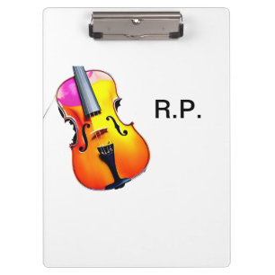 Carpeta De Pinza Agrega tu nombre texto amante de la música de viol