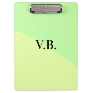 Carpeta De Pinza Agregar texto de nombre monograma simple color sól
