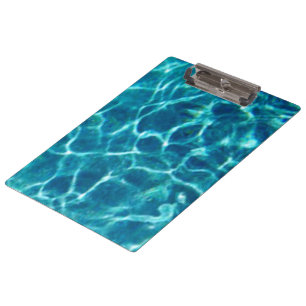 Carpeta De Pinza Agua azul brillante de la piscina