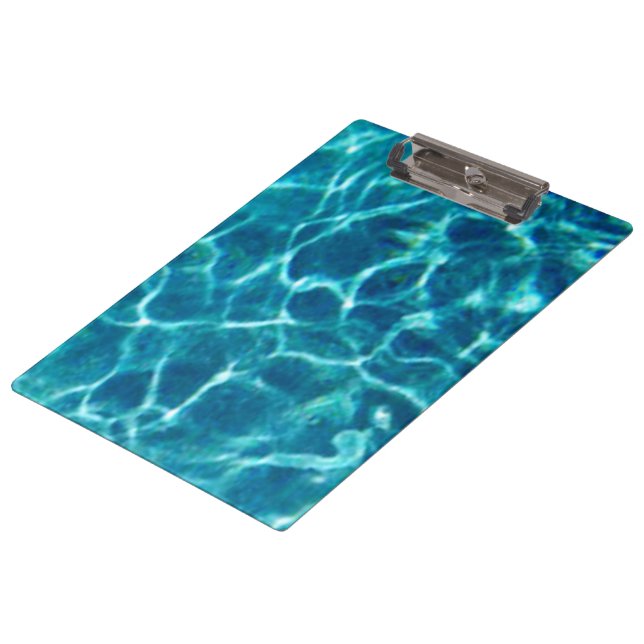 Carpeta De Pinza Agua azul brillante de la piscina (Angular)