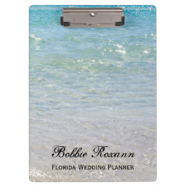 Carpeta De Pinza Agua azul transparente