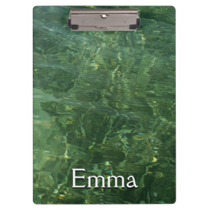 Carpeta De Pinza Agua sobre la hierba marina II (azul y verde) Foto