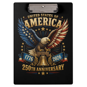 Carpeta De Pinza Águila del 250 Aniversario de Estados Unidos de Am