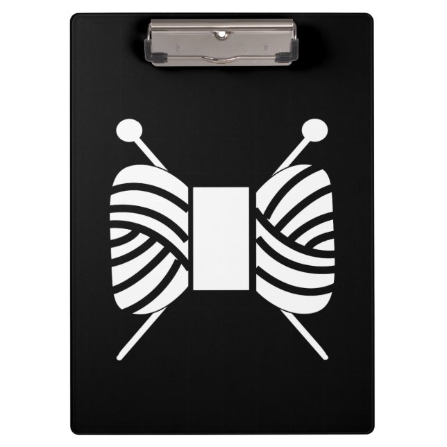 Carpeta De Pinza Agujas de punto y tintura de yarn {Oscuro} (Anverso)