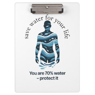 Carpeta De Pinza ahorra agua para tu vida