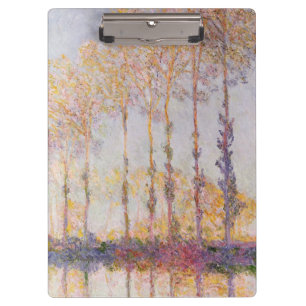 Carpeta De Pinza Álamos de Claude Monet el en los bancos del Ept