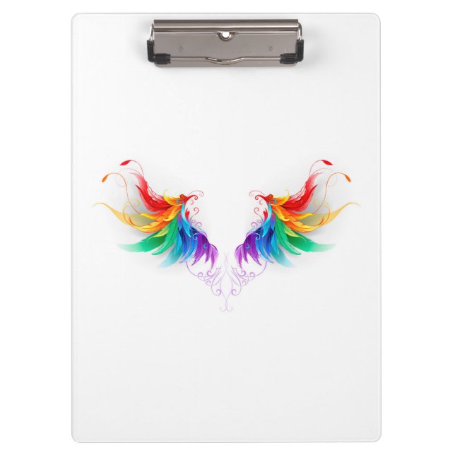 Carpeta De Pinza Alas del arco iris fluidas (Anverso)