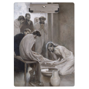 Carpeta De Pinza Albert Edelfelt - Jesús lavando pies de discípulos