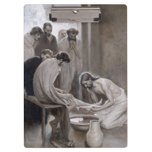 Carpeta De Pinza Albert Edelfelt - Jesús lavando pies de discípulos (Anverso)