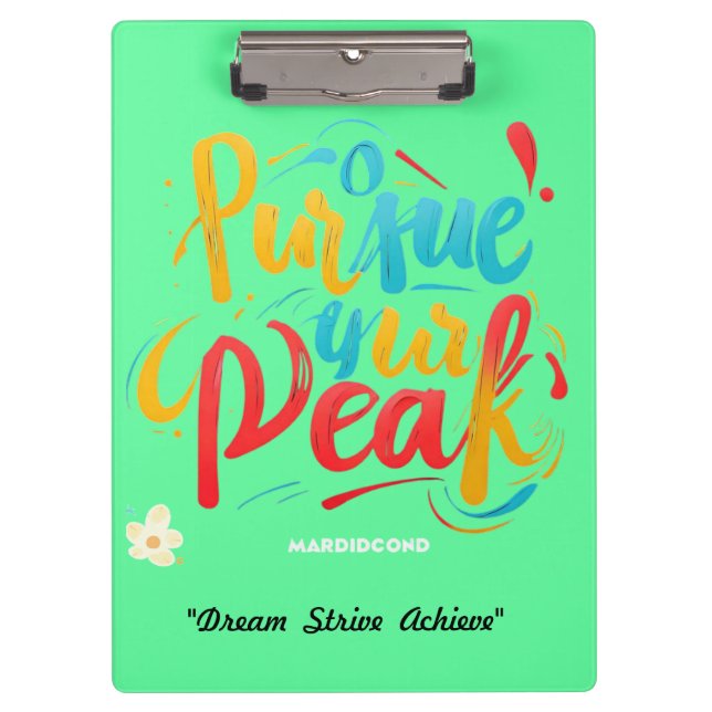 Carpeta De Pinza "Alcanzar sus objetivos" (Anverso)