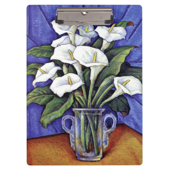 Carpeta De Pinza Alcatraces, pintura floral, (Anverso)