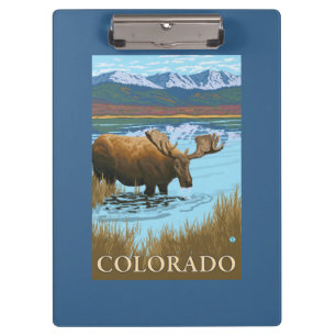 Carpeta De Pinza Alces DrinkingColorado