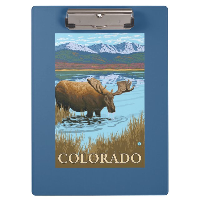 Carpeta De Pinza Alces DrinkingColorado (Anverso)