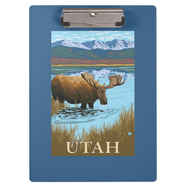 Carpeta De Pinza Alces DrinkingUtah (Anverso)