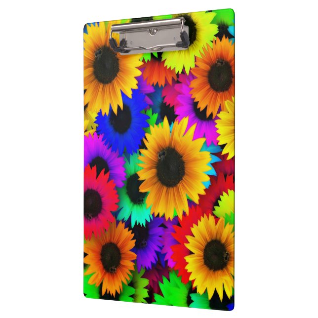 Carpeta De Pinza Alegre colección de girasoles coloridos (Izquierda)