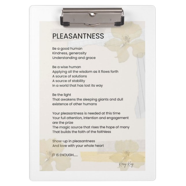 Carpeta De Pinza Alegría, poema Inspirador, palabra escrita (Anverso)