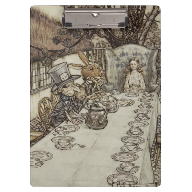 Carpeta De Pinza Alice Birthday Uncumpleaños Rabbit Hatter Fiesta (Anverso)