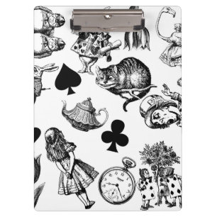 Carpeta De Pinza Alice White Rabbit Wonderland Classic
