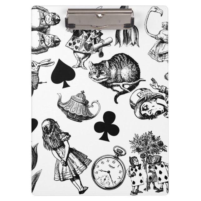 Carpeta De Pinza Alice White Rabbit Wonderland Classic (Anverso)