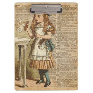 Carpeta De Pinza Alicia en el país de las maravillas me bebe arte