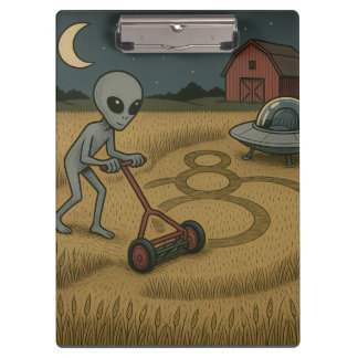 Carpeta De Pinza Alien hace arte de ciencia ficción a los círculos 