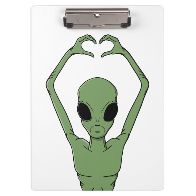 Carpeta De Pinza Alien Heart Pose (Anverso)