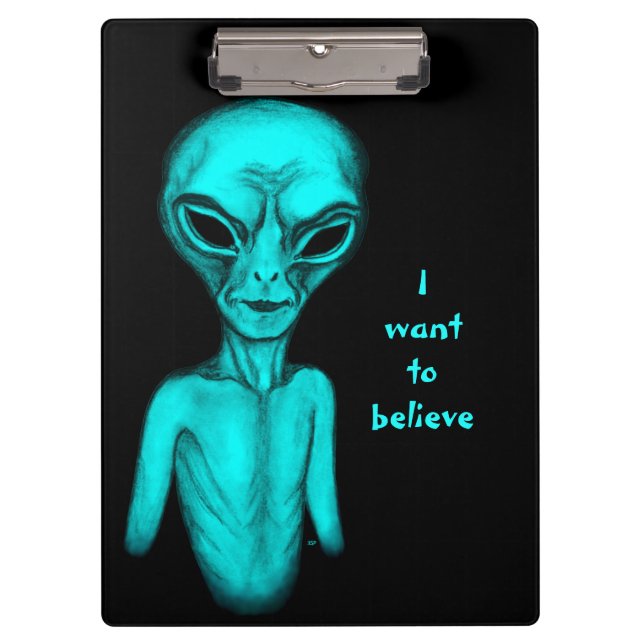 Carpeta De Pinza Alien, quiero creer (Anverso)