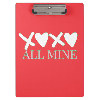 Carpeta De Pinza ALL MINE XOXO Valentine Shirt - Minimal Love Desig
