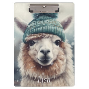 Carpeta De Pinza Alpaca dulce de invierno, personalizado