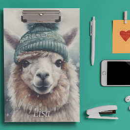 Carpeta De Pinza Alpaca dulce de invierno, personalizado