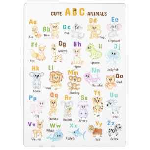 Carpeta De Pinza Alphabet Animal ABC Animales cutáneos