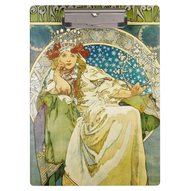 Carpeta De Pinza Alphonse Mucha Princess Hyacinth Art Nouveau (Anverso)