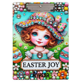 Carpeta De Pinza ALYSSA ~ FELIZ EASTER ~ Huevos Chicas de época ~
