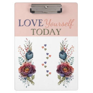 Carpeta De Pinza Ama hoy floral