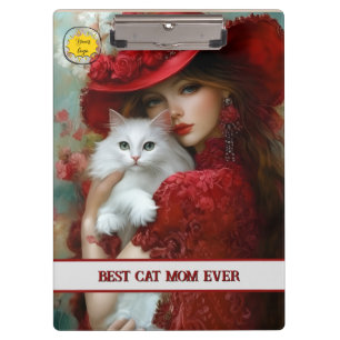 Carpeta De Pinza Amante de gatos elegante y hermoso
