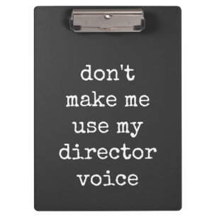 Carpeta De Pinza Amante del Teatro Divertido Director Humor Cita Ne