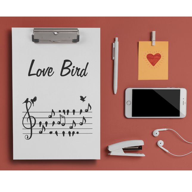 Carpeta De Pinza Amantes cantando canciones entre notas musicales (Subido por el creador)