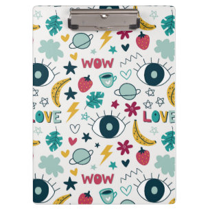 Carpeta De Pinza Amar el diseño de ojos lindos