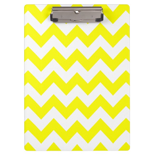 Carpeta De Pinza Amarillo azul negrita Chevron (Anverso)