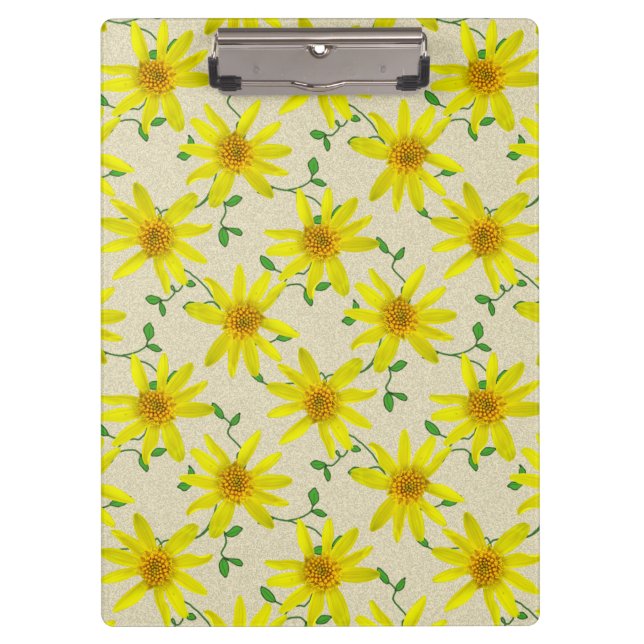 Carpeta De Pinza Amarillo del jardín botánico de los Wildflowers en (Anverso)
