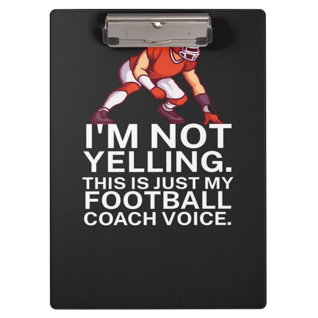 Carpeta De Pinza American Football Coach (Anverso)