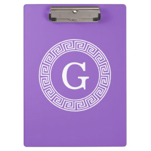 Carpeta De Pinza Amethyst What Greek Key Rnd Frame First Monograma