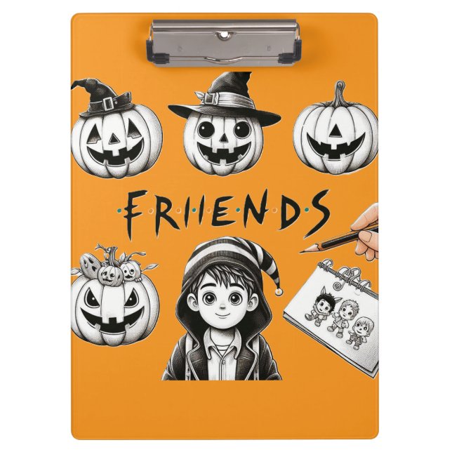 Carpeta De Pinza Amigos de Halloween (Anverso)